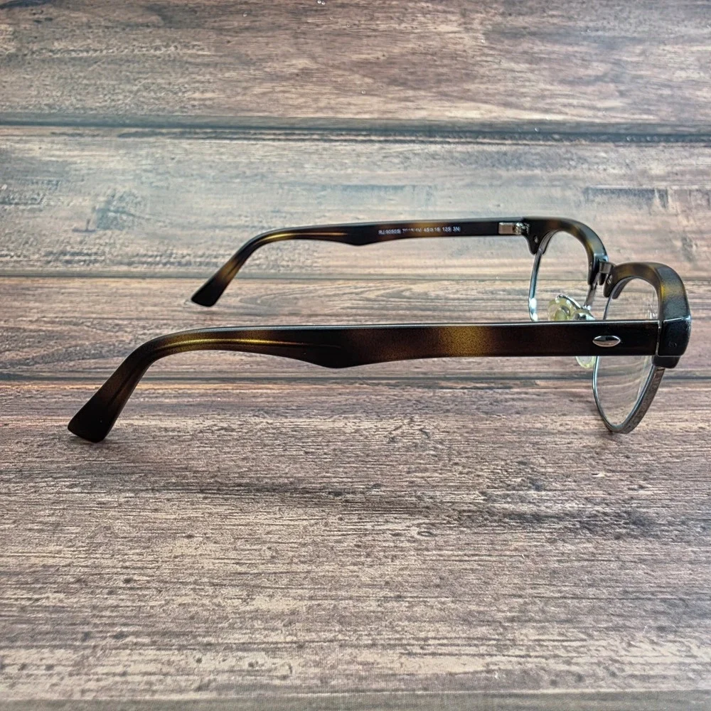 Ray-Ban Junior RJ9050S Matte Tortoise Silver Clubmaster Eyeglasses 45-16-125